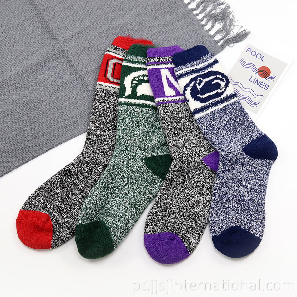 Custom Men's Fleece Thermal Socks